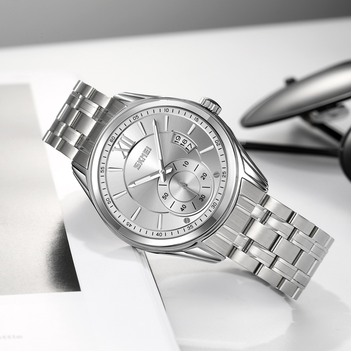 Skmei 9319SISI Silver-Silver - 3