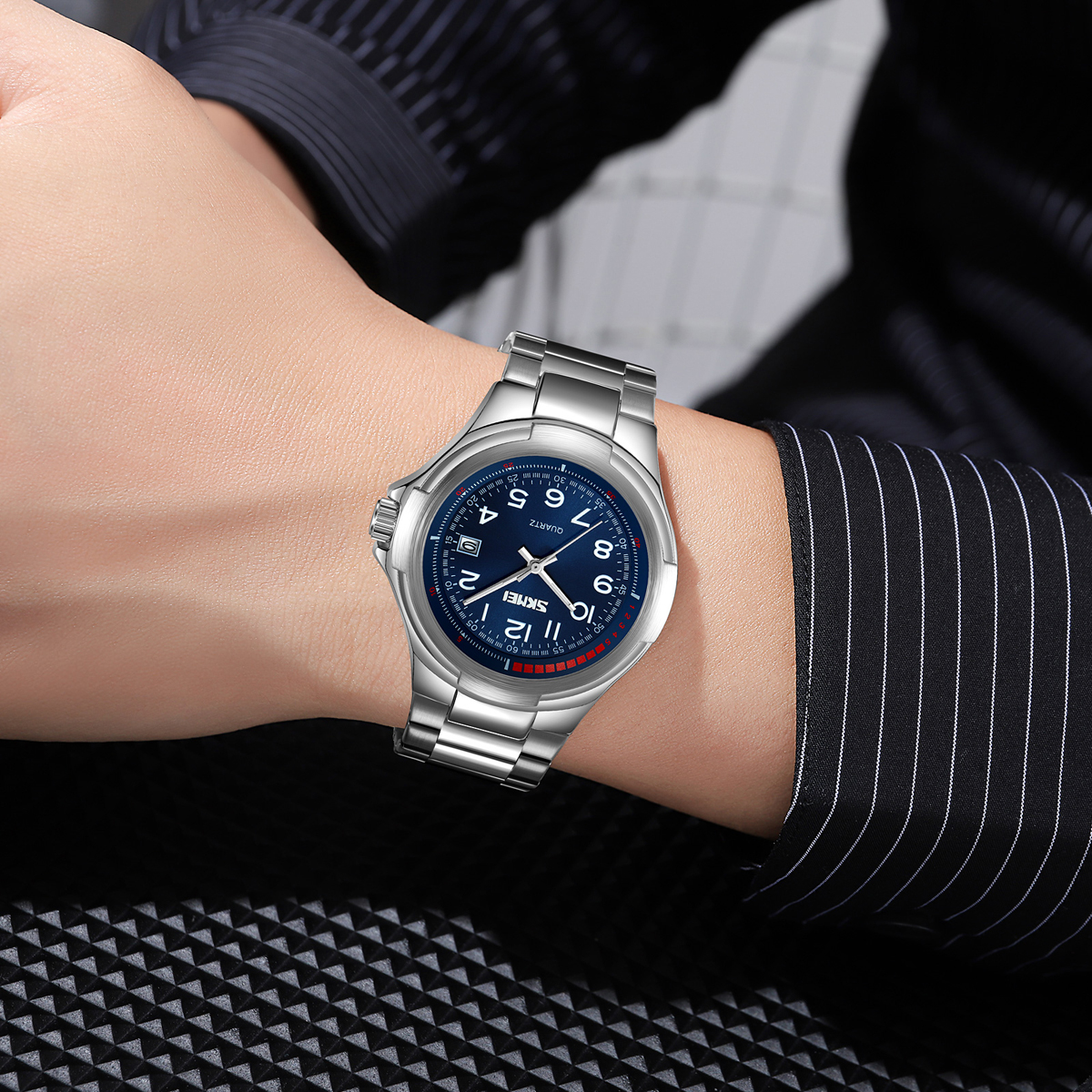 Skmei 9320SIBU Silver-Blue - 3