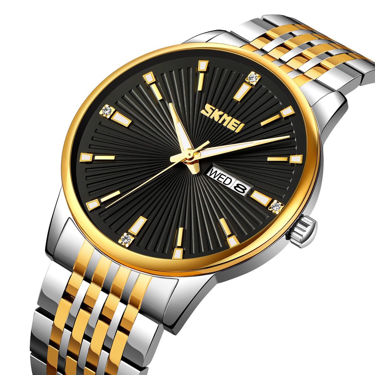 Skmei 9323TGDBK Silver/Gold-Black - 2