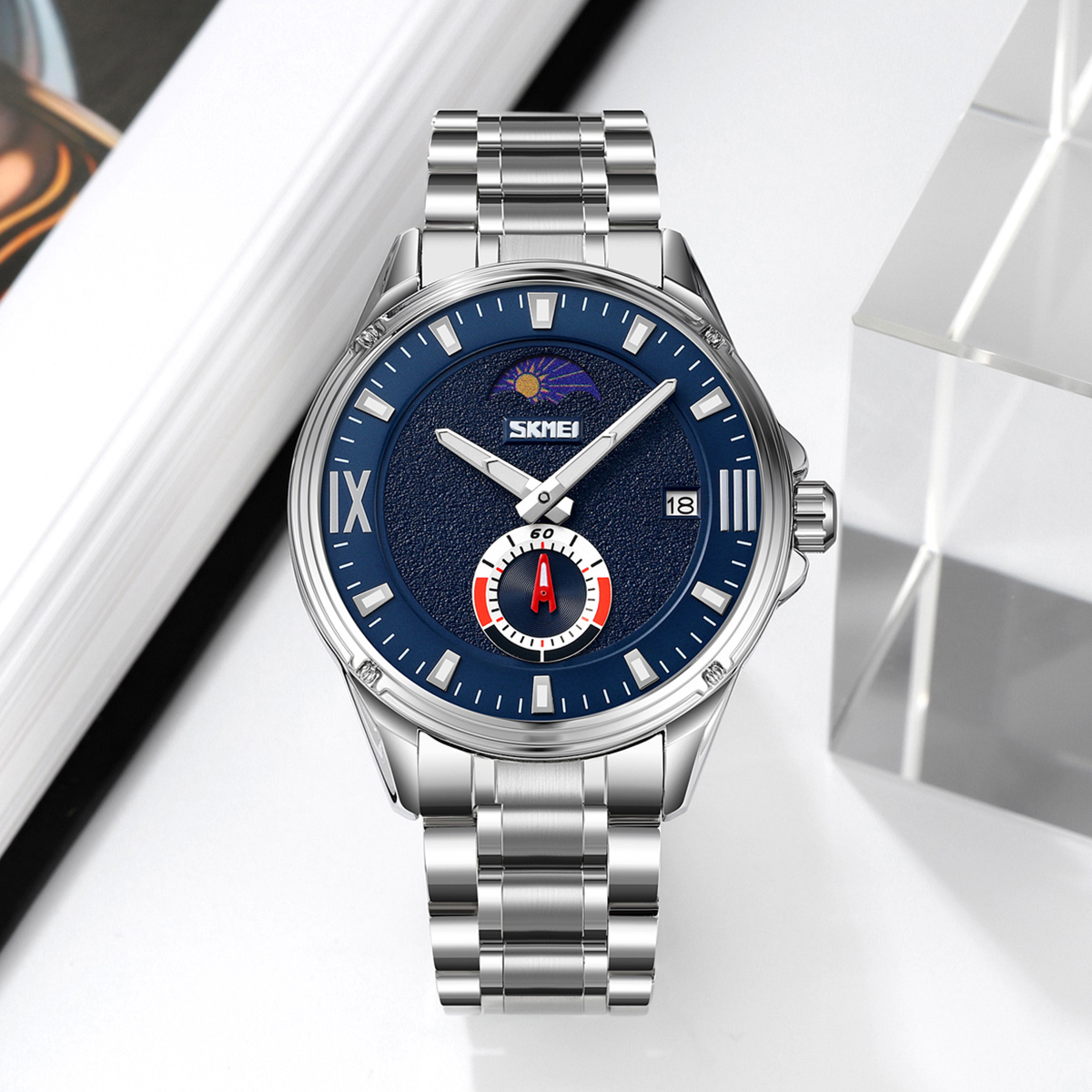 Skmei 9326SIBU Silver-Blue SALE - 4