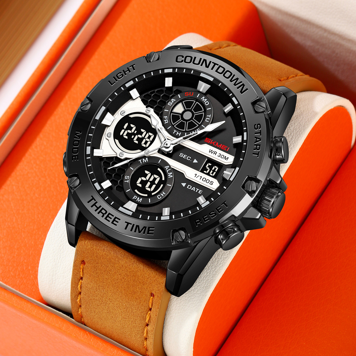 Skmei Favourite Black Steel, 2 ремінці - 4