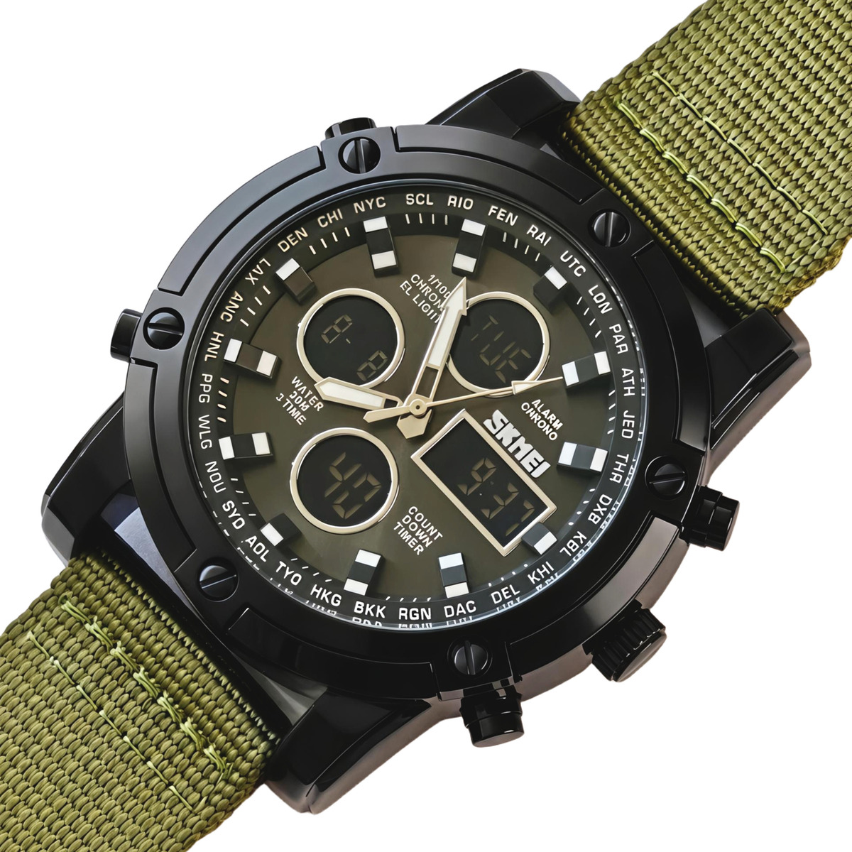 Skmei Molot Green Stryker, 2 ремінці