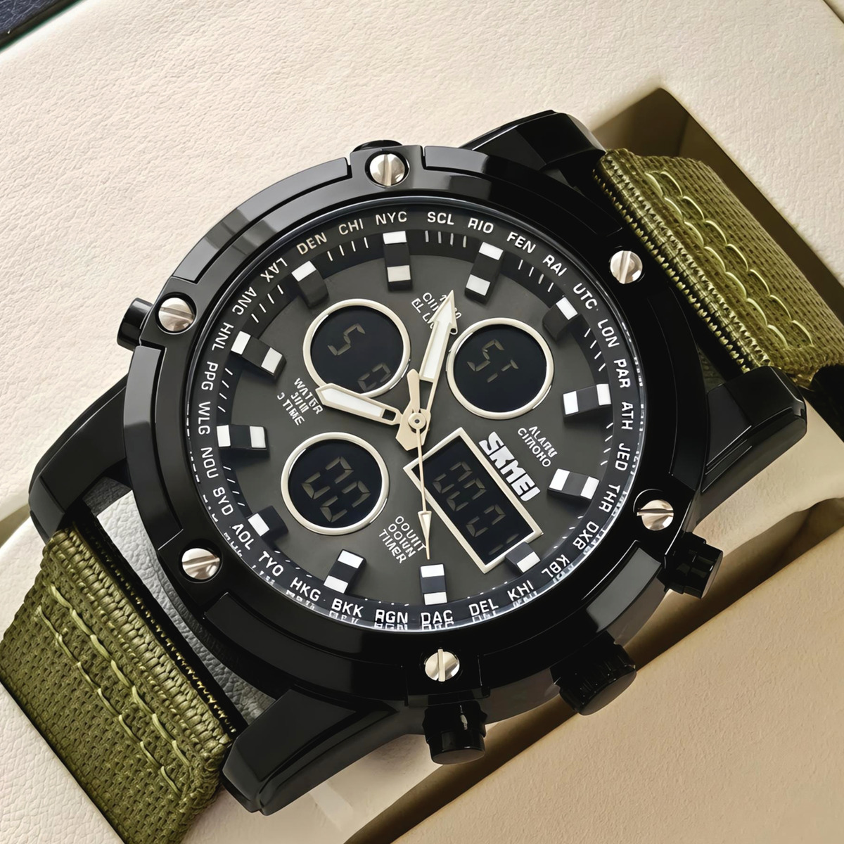 Skmei Molot Green Stryker, 2 ремінці - 2