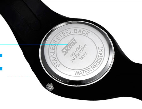 Skmei Rubber Black 9068 - 6