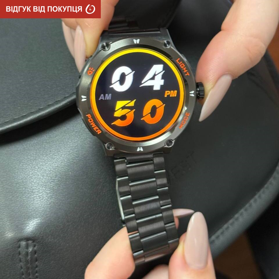 Smart Advanture Steel Black з компасом, 2 ремінці - 11