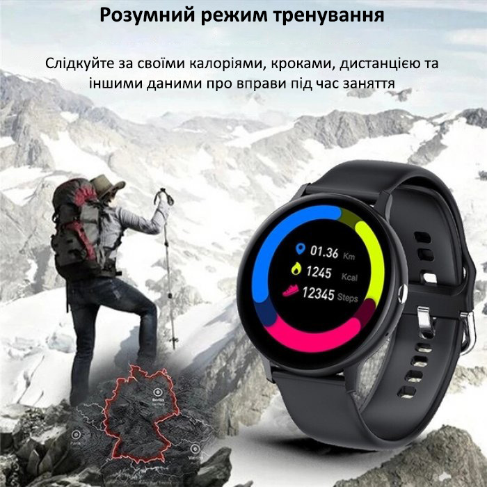 Smart Classic Steel Black, 2 ремінці - 17