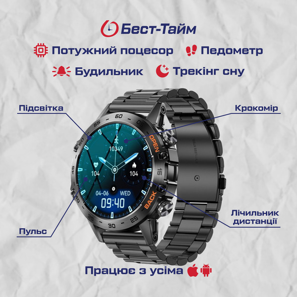 Smart Delta K52 Black, 2 ремінці - 5