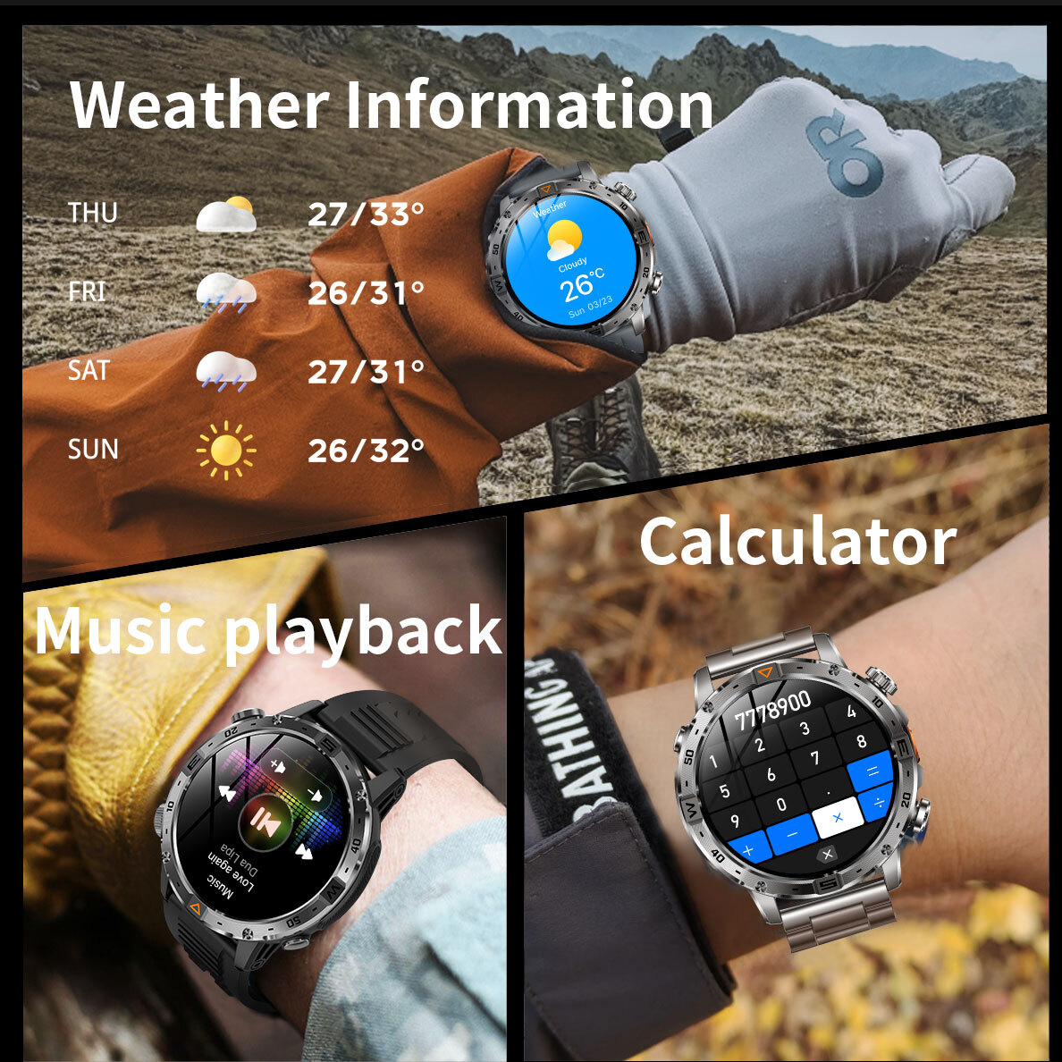 Smart Fire Rubber з компасом, 2 ремінці - 23