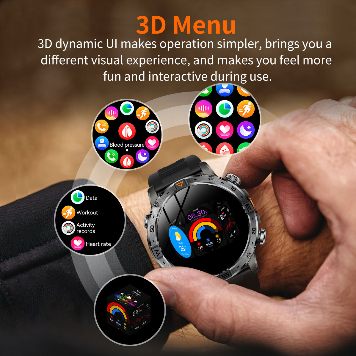 Smart Fire Steel з компасом, 2 ремінці - 20