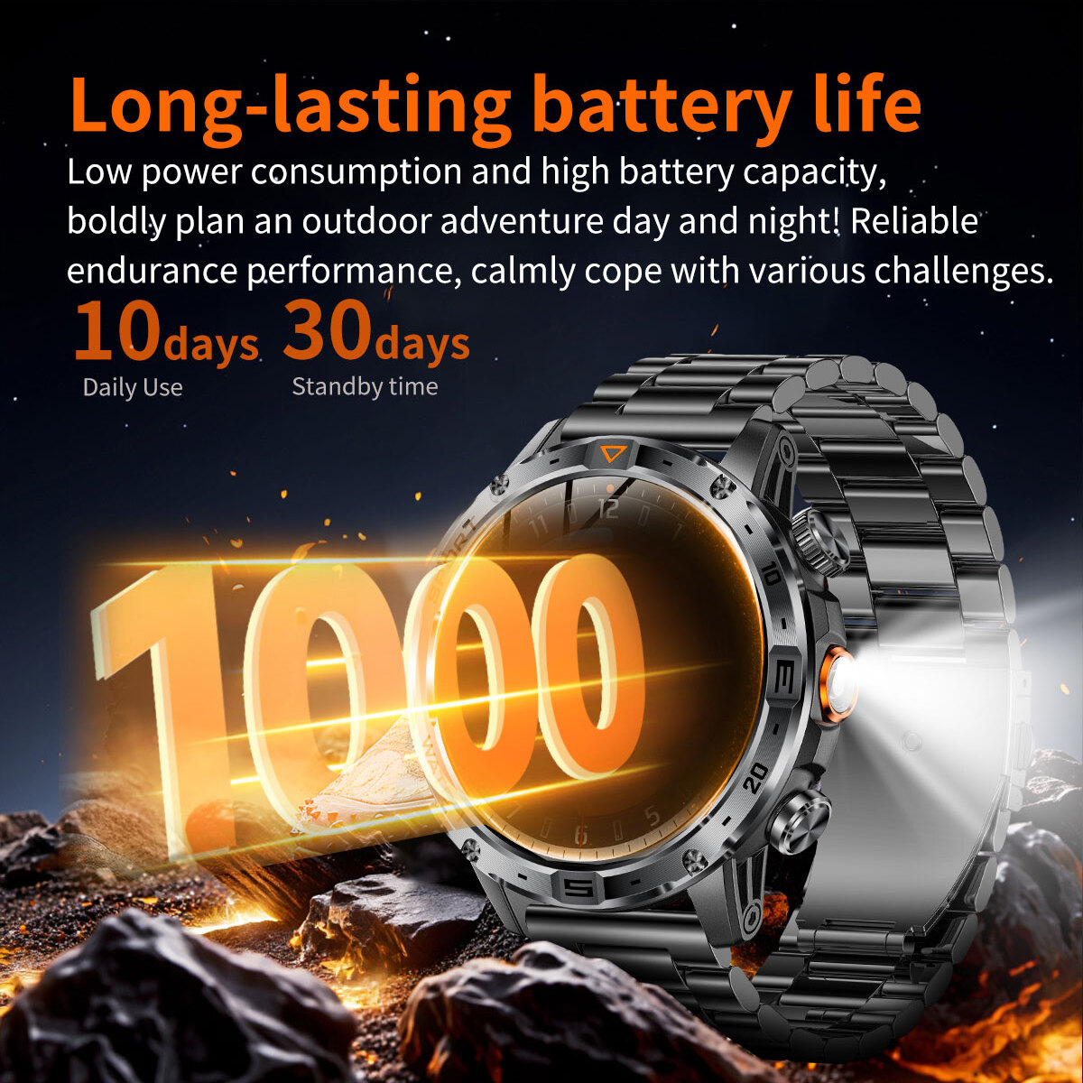 Smart Fire Steel з компасом, 2 ремінці - 6