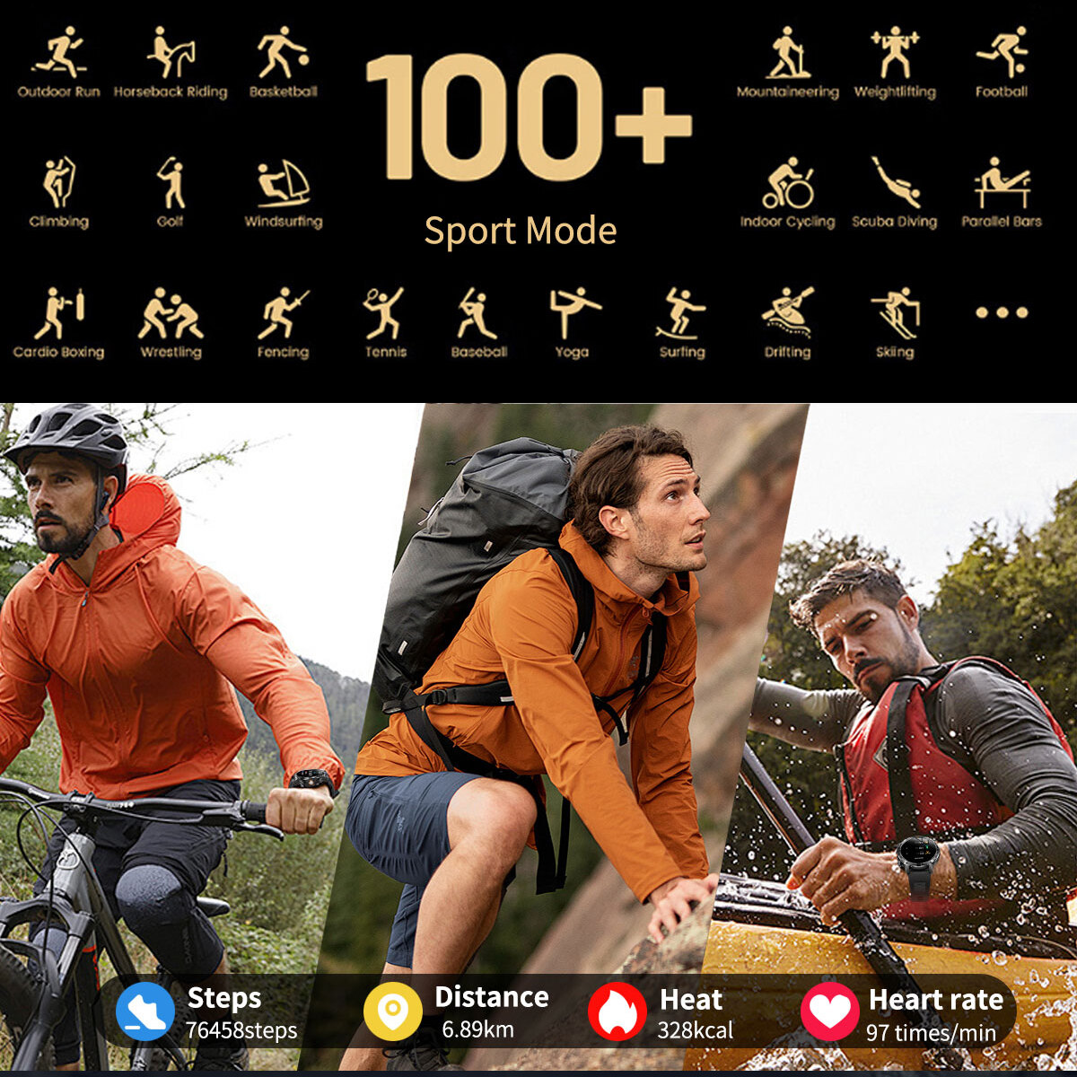 Smart Fire Steel з компасом, 2 ремінці - 7