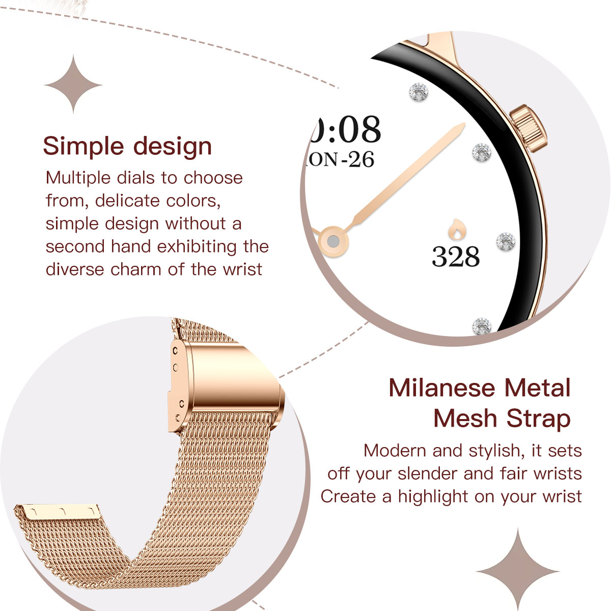 Smart Flower X Gold, 2 ремінці - 11