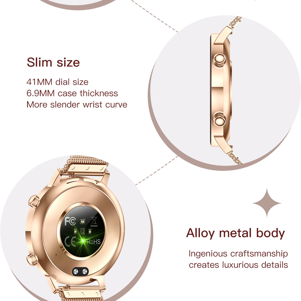 Smart Flower X Gold, 2 ремінці - 12