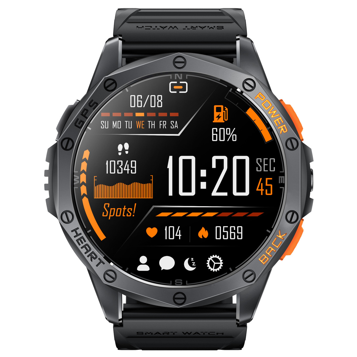 Smart GPS Max Black, 2 ремінці - 3