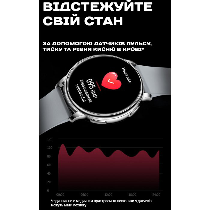 Smart Melisia Silver Rubber, 2 ремінці - 13