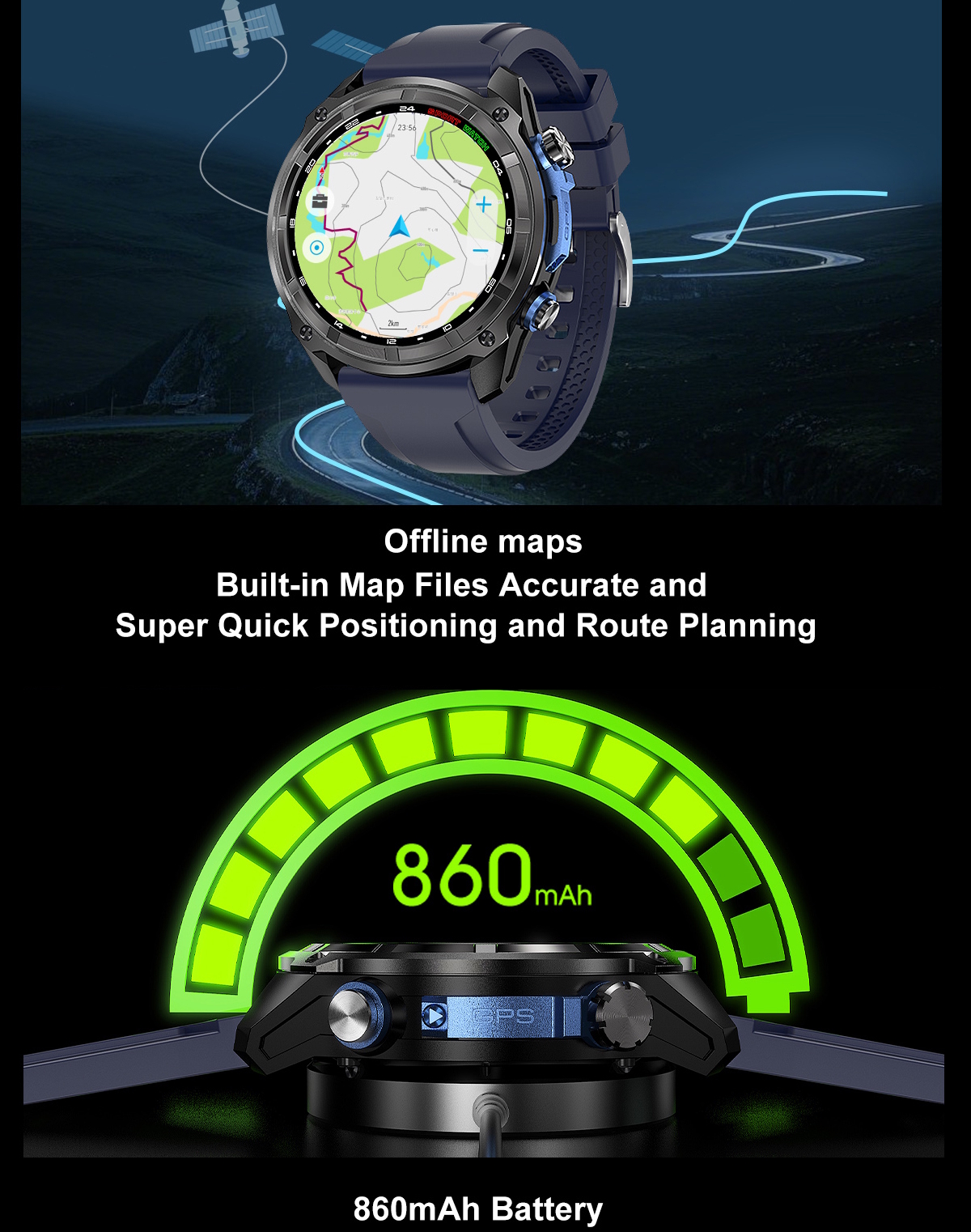 Smart Navigation Pro з GPS, 2 ремінці - 5