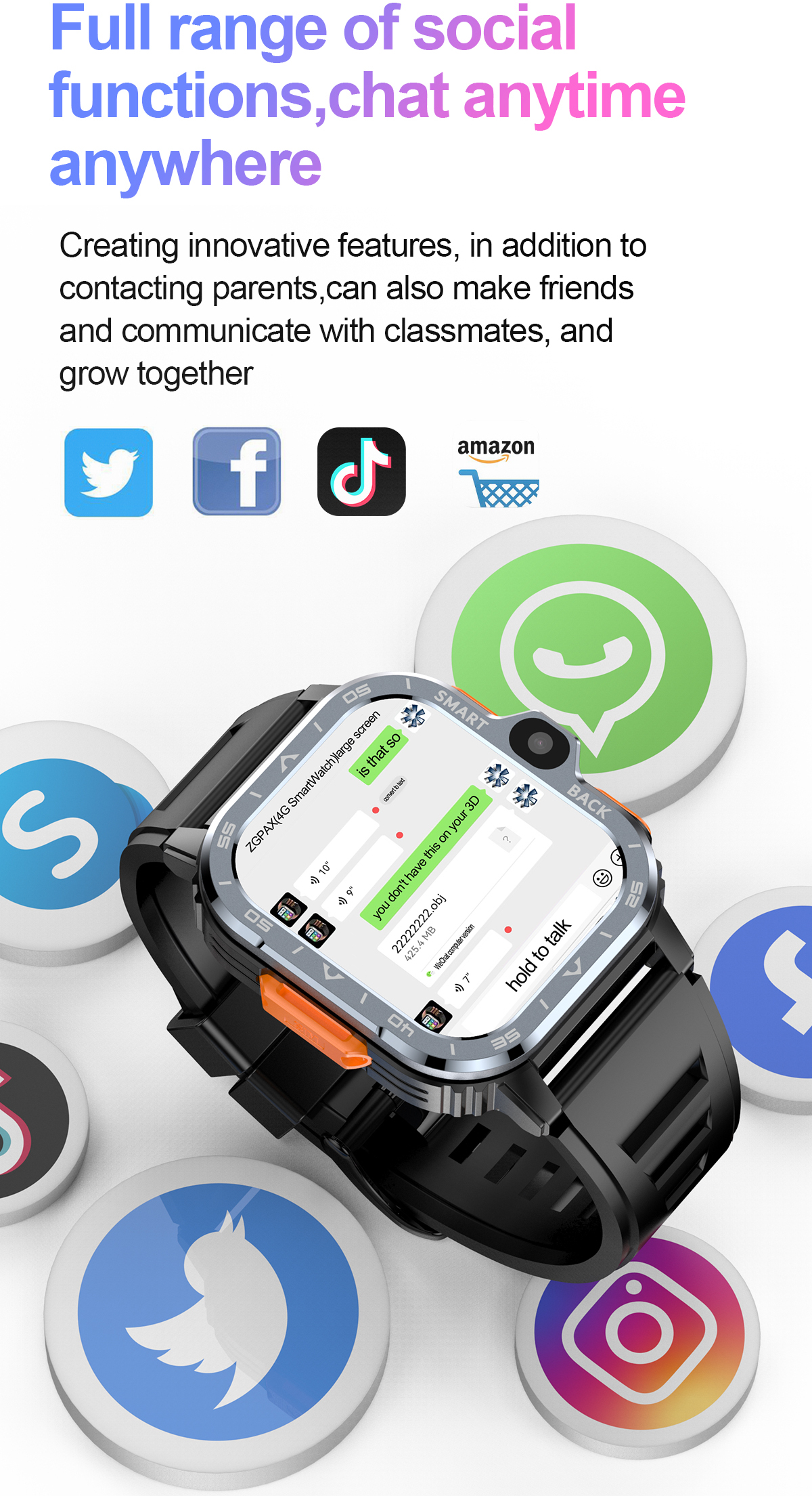 Smart Nova Sim Rubber Black, 2 ремінці - 6