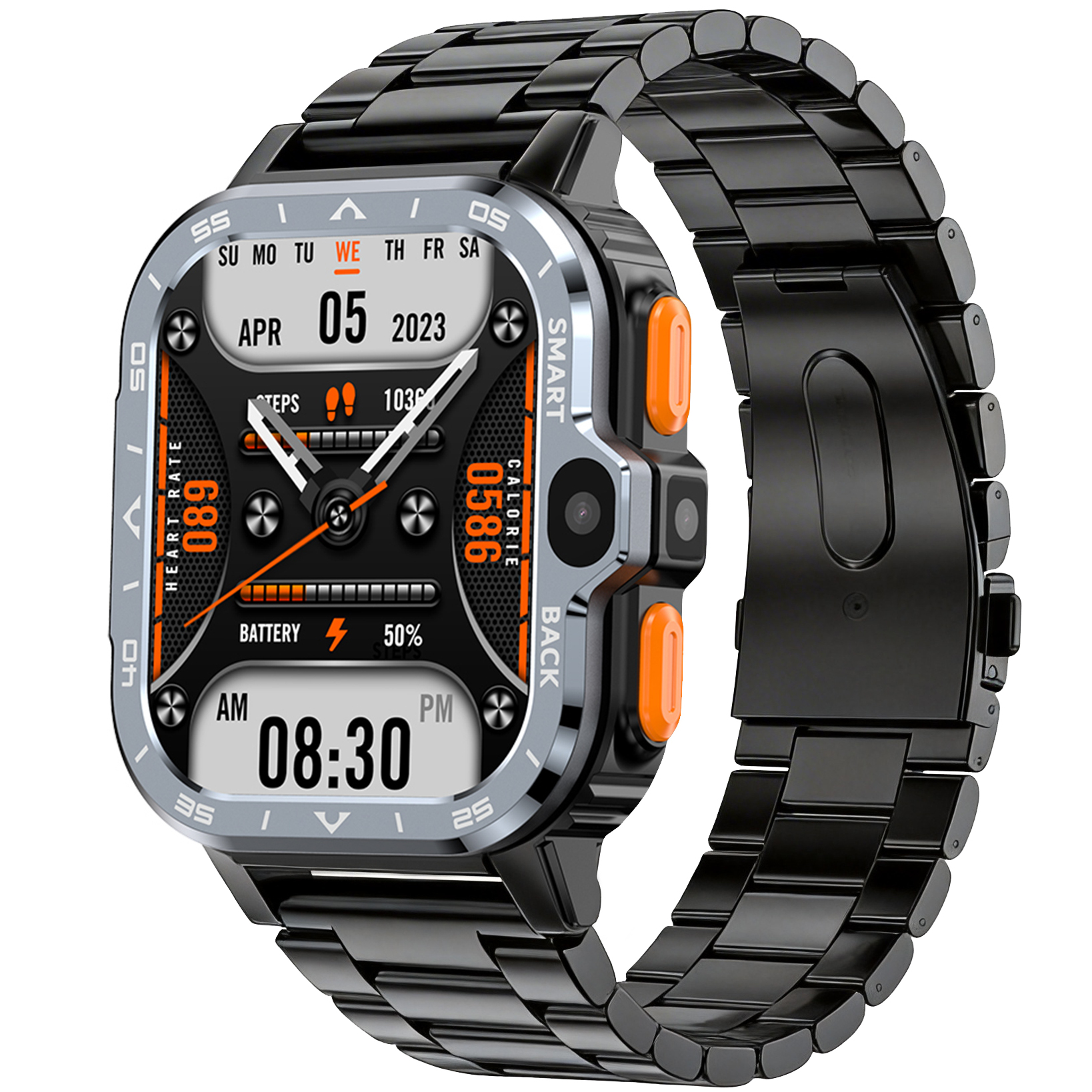 Smart Nova Sim Steel Black, 2 ремінці