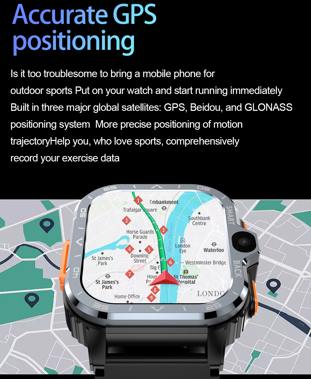 Smart Nova Sim Steel Black, 2 ремінці - 11