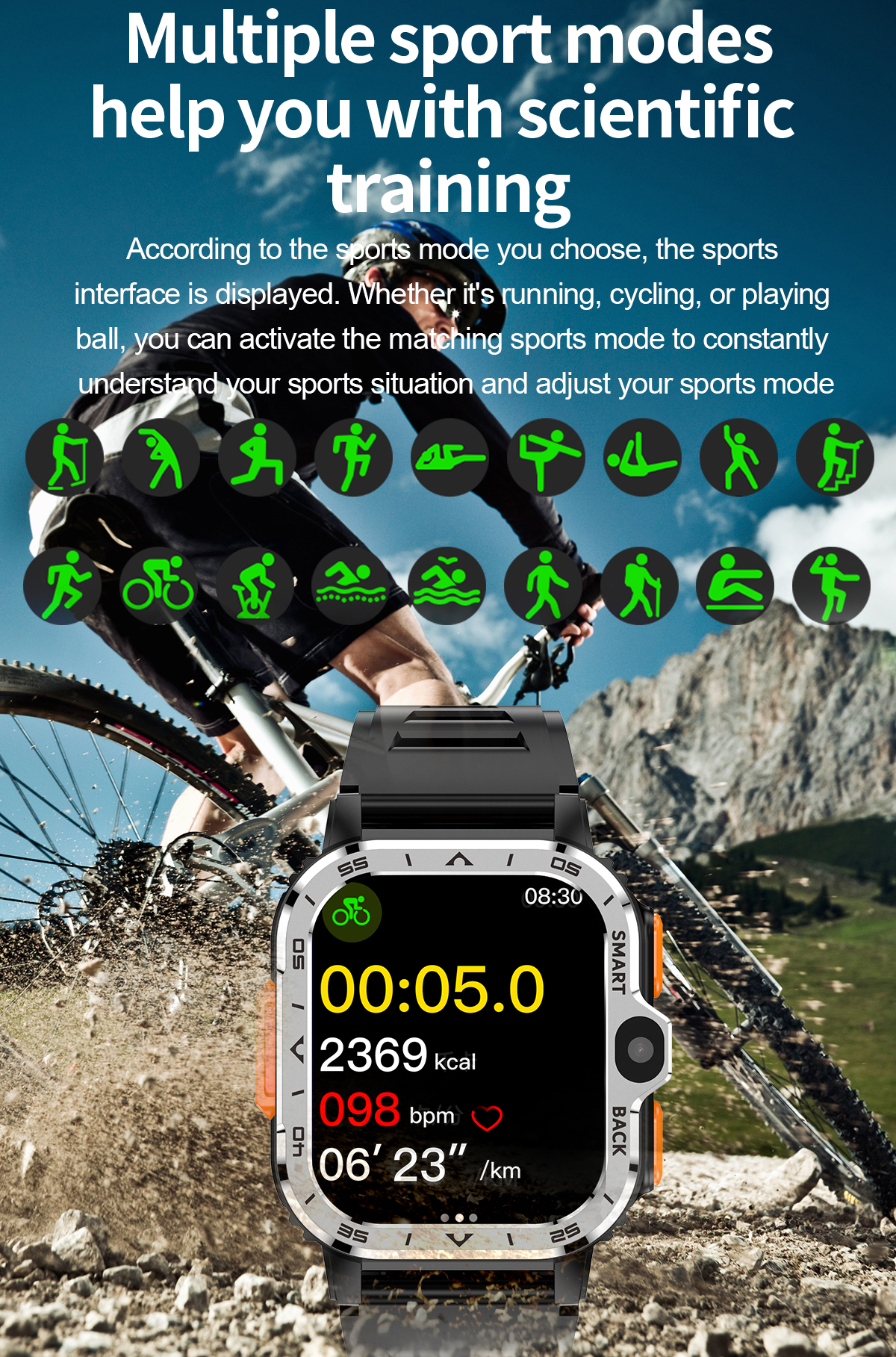 Smart Nova Sim Steel Black, 2 ремінці - 13