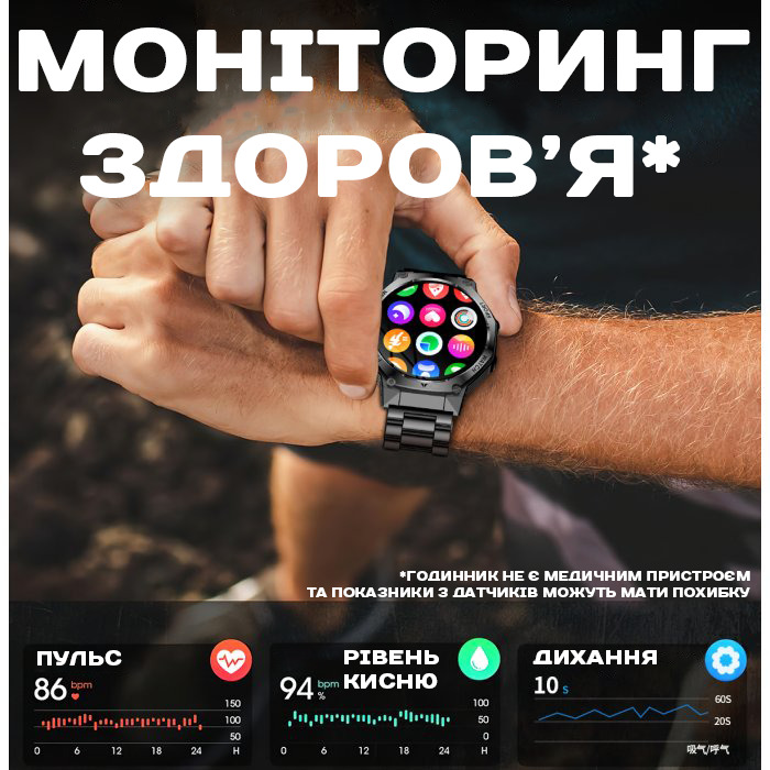 Smart Surf X Pro Black Rubber, 2 ремінці - 19