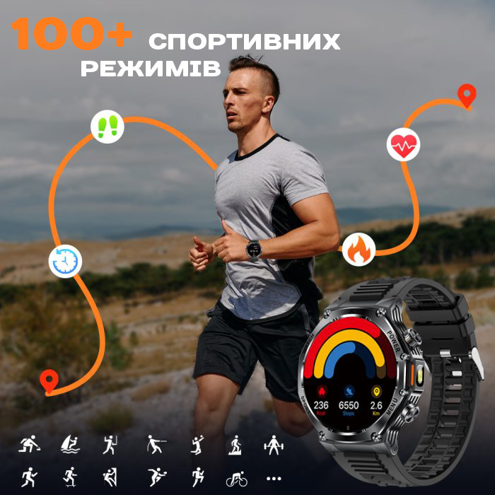 Smart Surf X Pro Black Rubber, 2 ремінці - 7