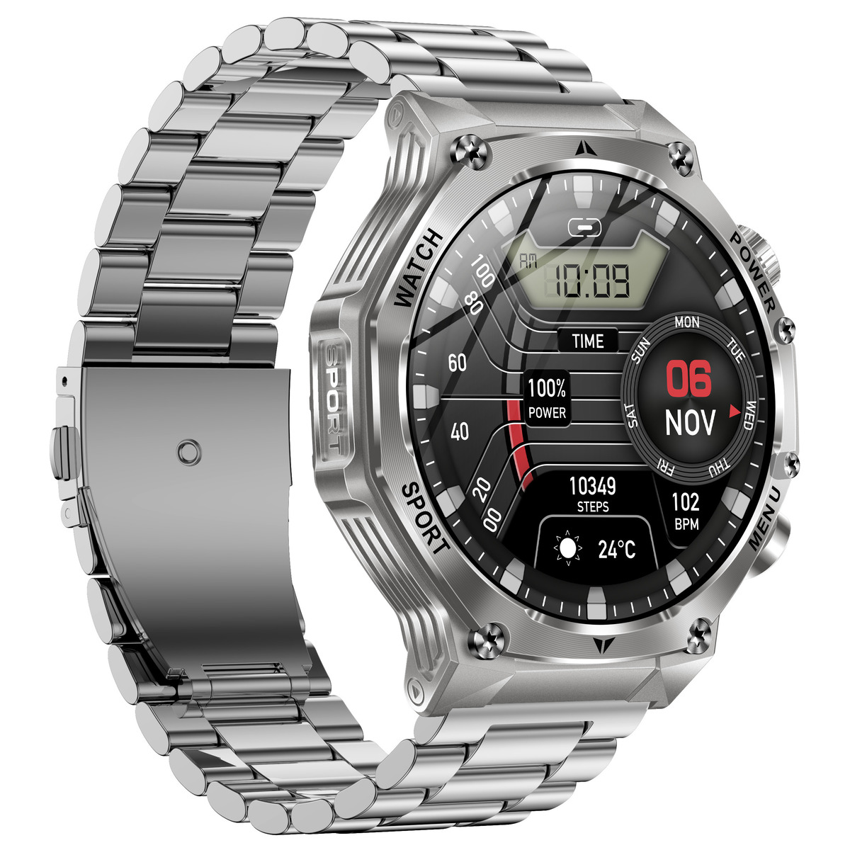 Smart Surf X Pro Silver Steel, 2 ремінці - 10