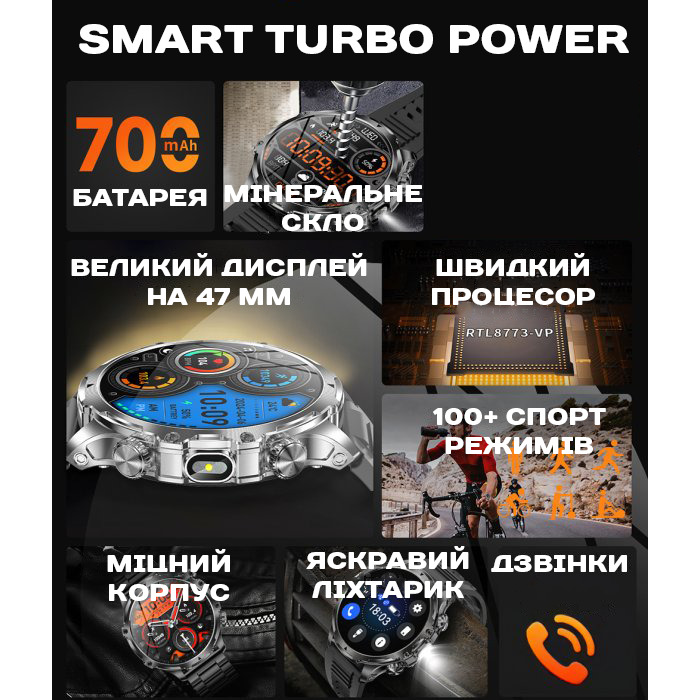 Smart Turbo Power Steel, 2 ремінці - 13