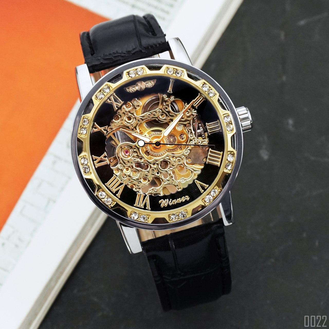 Winner 8012 Diamonds Automatic Black-Silver-Gold-Black - 2
