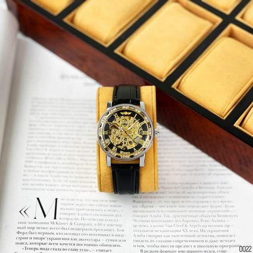 Winner 8012 Diamonds Automatic Black-Silver-Gold-Black - 6