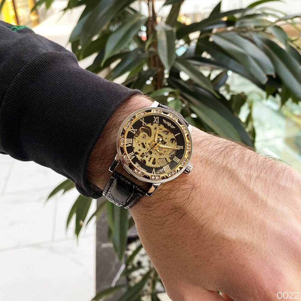 Winner 8012 Diamonds Automatic Black-Silver-Gold-Black - 9
