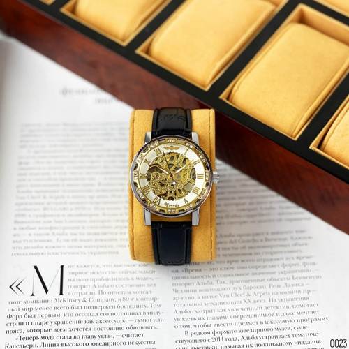 Winner 8012 Diamonds Automatic Black-Silver-Gold-White - 6