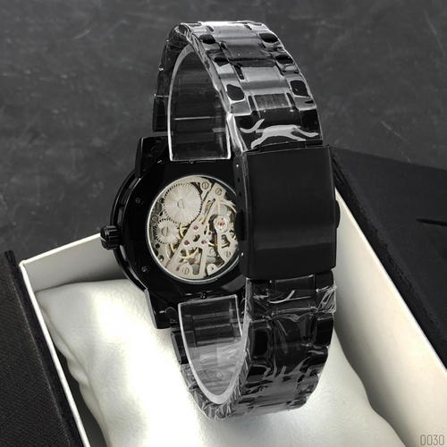 Winner 8012 Diamonds Automatic Black-Silver - 3