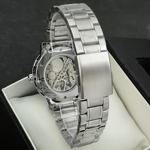 Winner 8012 Diamonds Automatic Silver-Black - 3