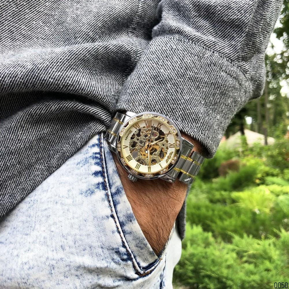 Winner 8012 Diamonds Automatic Silver-Gold-White - 3