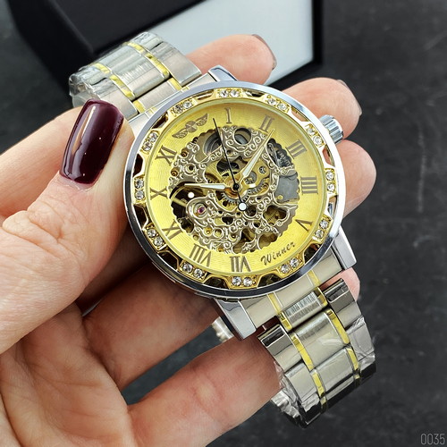 Winner 8012 Diamonds Automatic Silver-Gold - 2