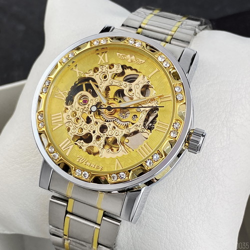 Winner 8012 Diamonds Automatic Silver-Gold - 5