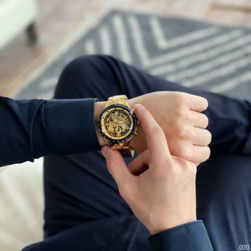 Winner 8067 Gold-Black-Black Red Cristal - 8