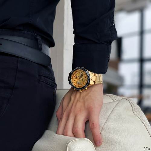 Winner 8067 Gold-Black-Gold Red Cristal - 4