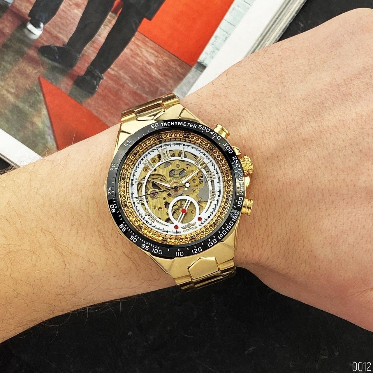 Winner 8067 Gold-Black-White Red Cristal - 4