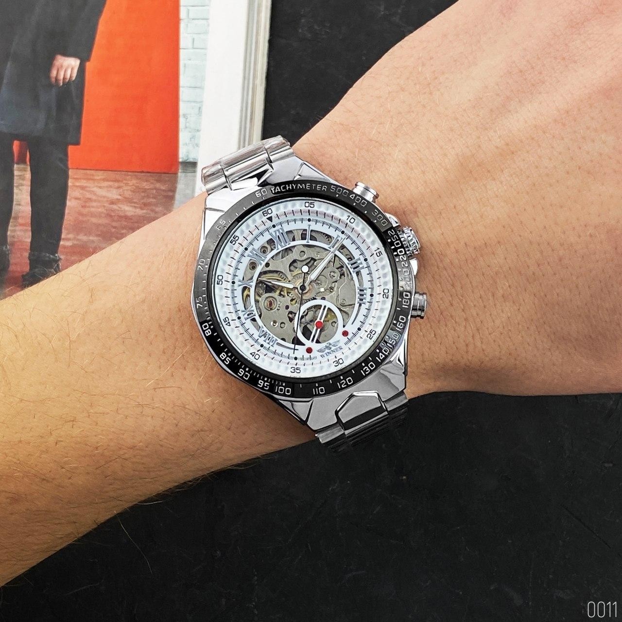 Winner 8067 Silver-Black-White Red Cristal - 4