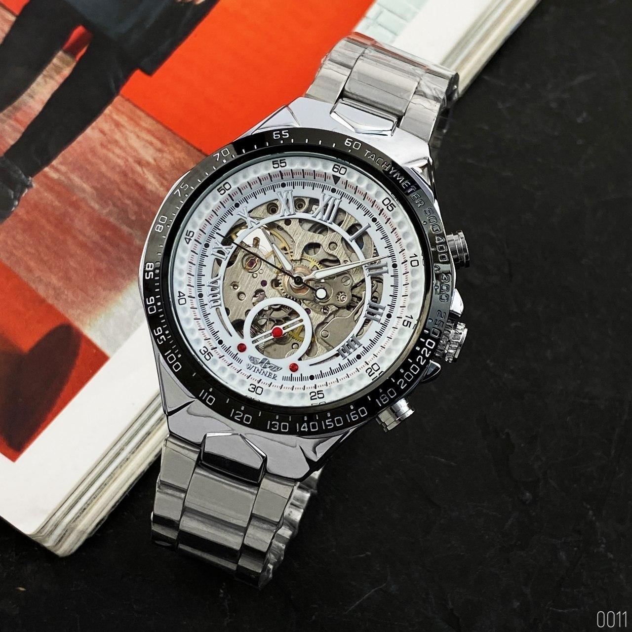 Winner 8067 Silver-Black-White Red Cristal - 5