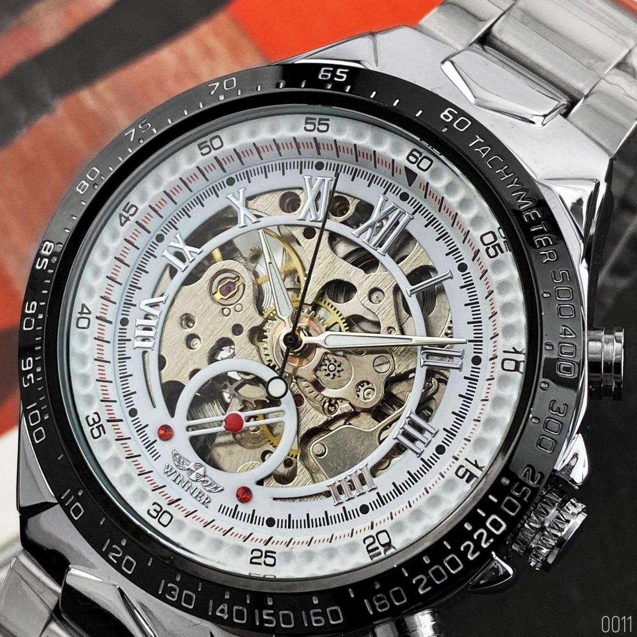 Winner 8067 Silver-Black-White Red Cristal - 6
