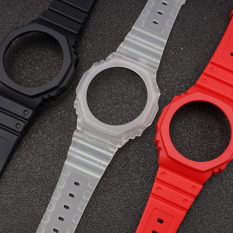 Ремінець + безель (рант) для Casio G-Shock GA-2100 Red SI - 3