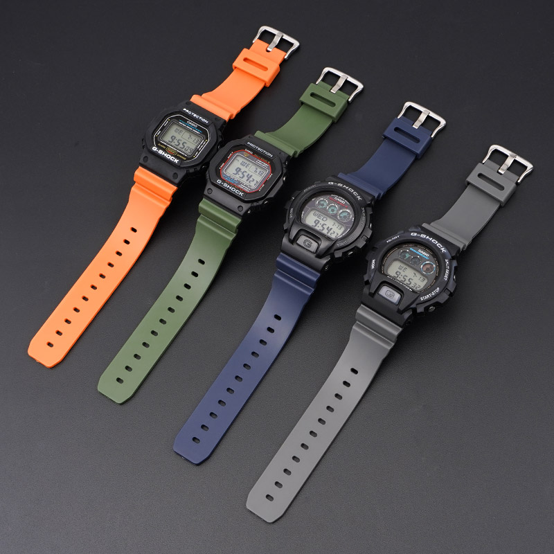 Ремінець для Casio G-Shock DW-6900 Orange SI - 6