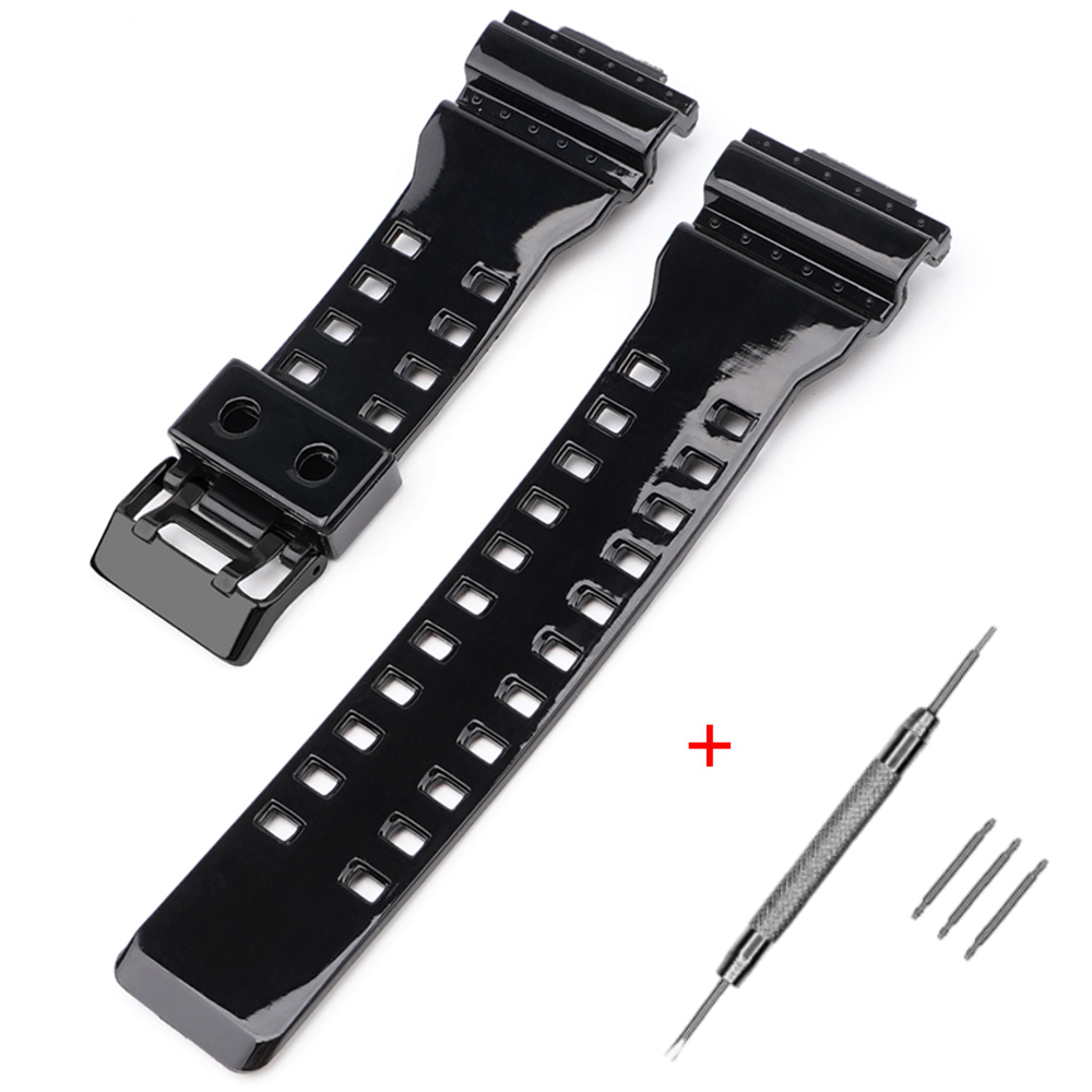 Ремінець для Casio G-Shock GA-100/110/120 Black-Glossy BK - 2