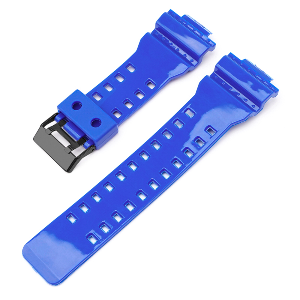 Ремінець для Casio G-Shock GA-100/110/120 Blue-Glossy BK - 2
