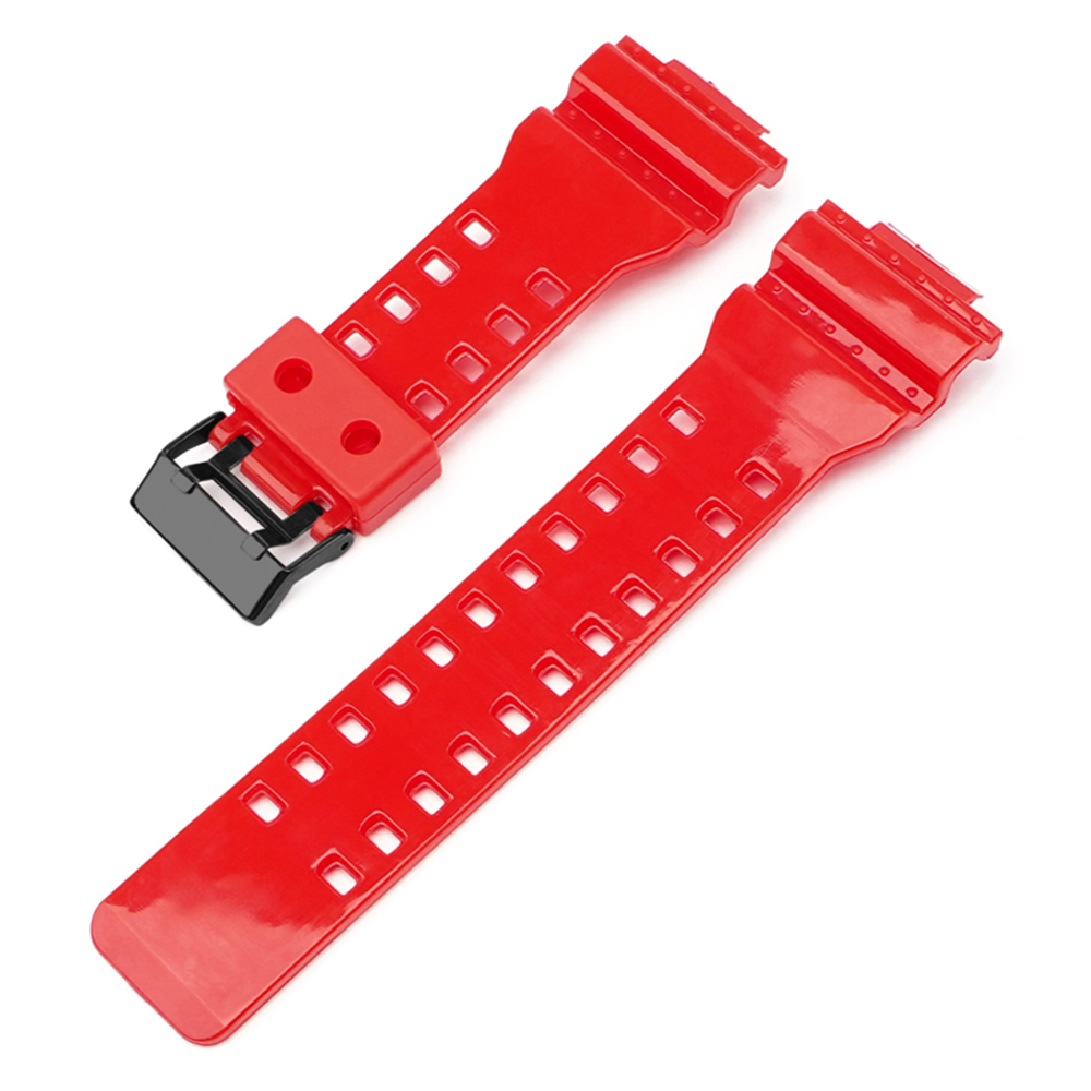 Ремінець для Casio G-Shock GA-100/110/120 Red-Glossy BK - 2