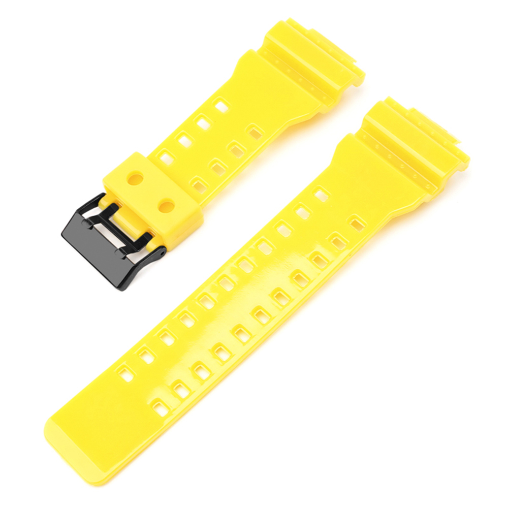 Ремінець для Casio G-Shock GA-100/110/120 Yellow-Glossy BK - 2
