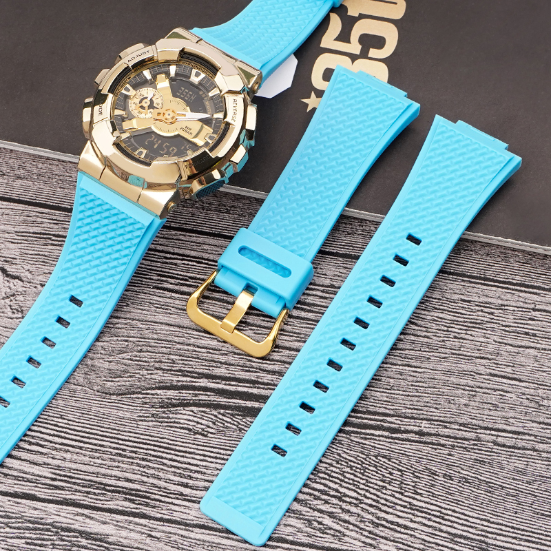 Ремінець для Casio G-Shock GA-100/110 Light Blue GD - 3
